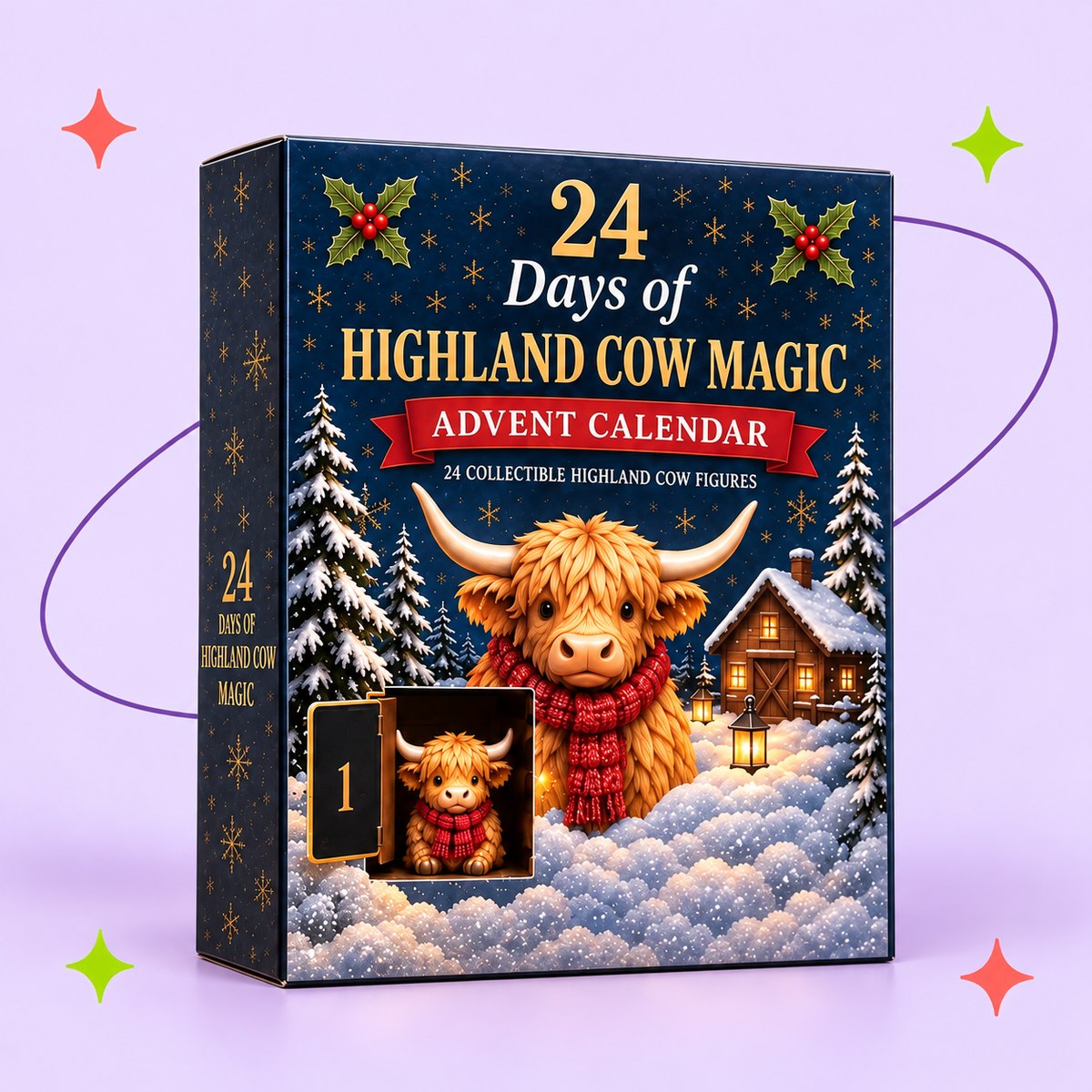 Highland Cow Advent Calendar — 24 Days of Little Cow Magic