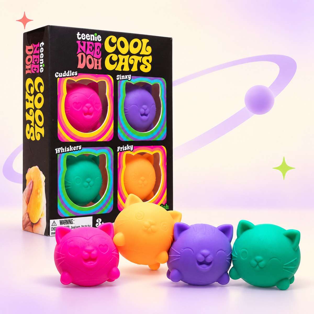 Teenie NeeDoh Cool Kittens Multipack