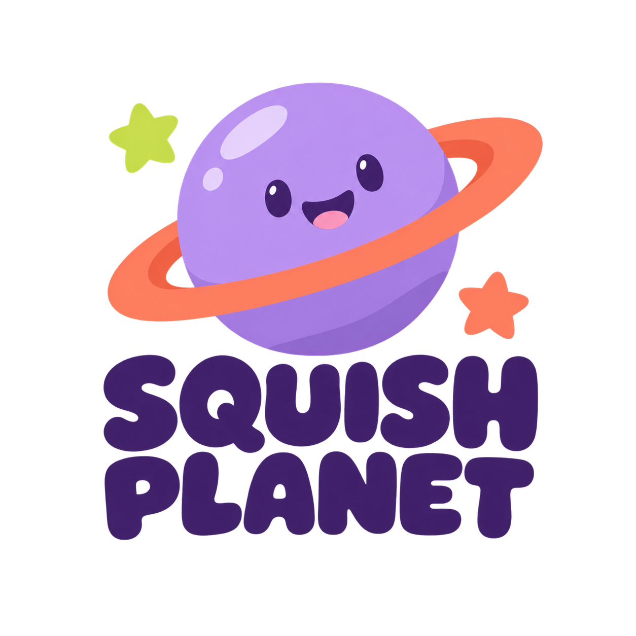 Our smiling Squish Planet mascot