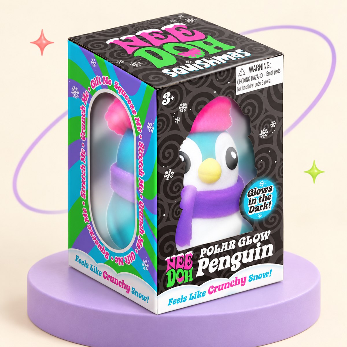 NeeDoh Polar Glow Penguin