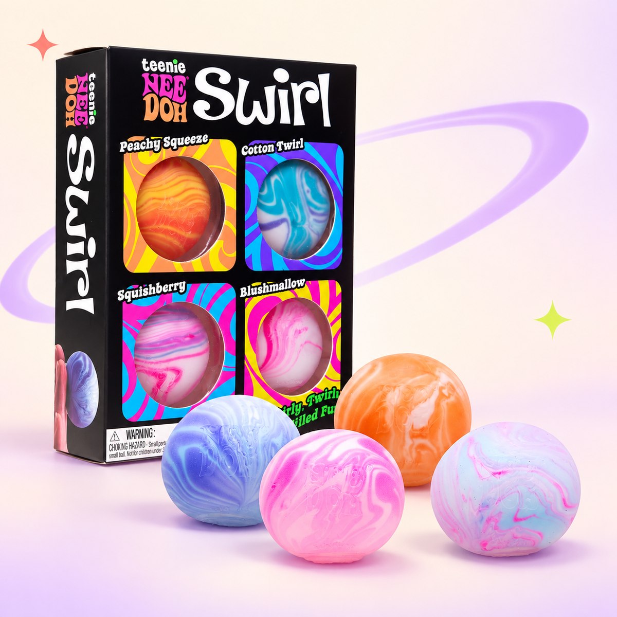 Teenie NeeDoh Swirl Multipack